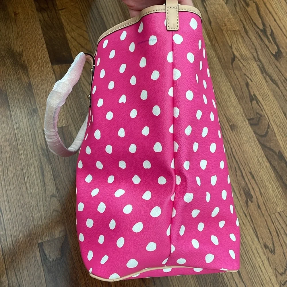 Kate Spade New York Bondi Road Harmony Baby Bag in Pink and Cream Dots